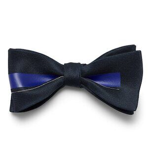 BNWT SS20 TITLE OF WORK POST BAUHAUS TRACED STRIPE BOW TIE